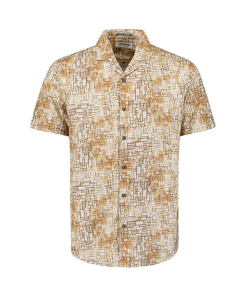 No Excess Overhemd Allover Print Regular Fit