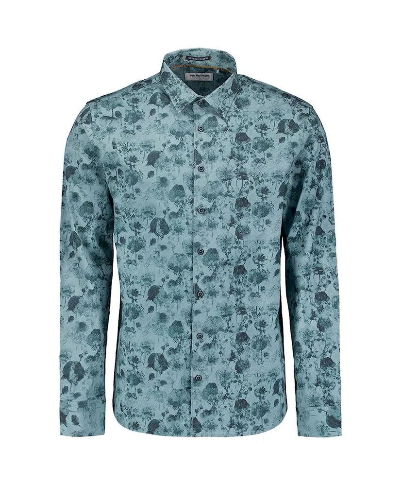 No Excess Overhemd Allover Print Regular Fit