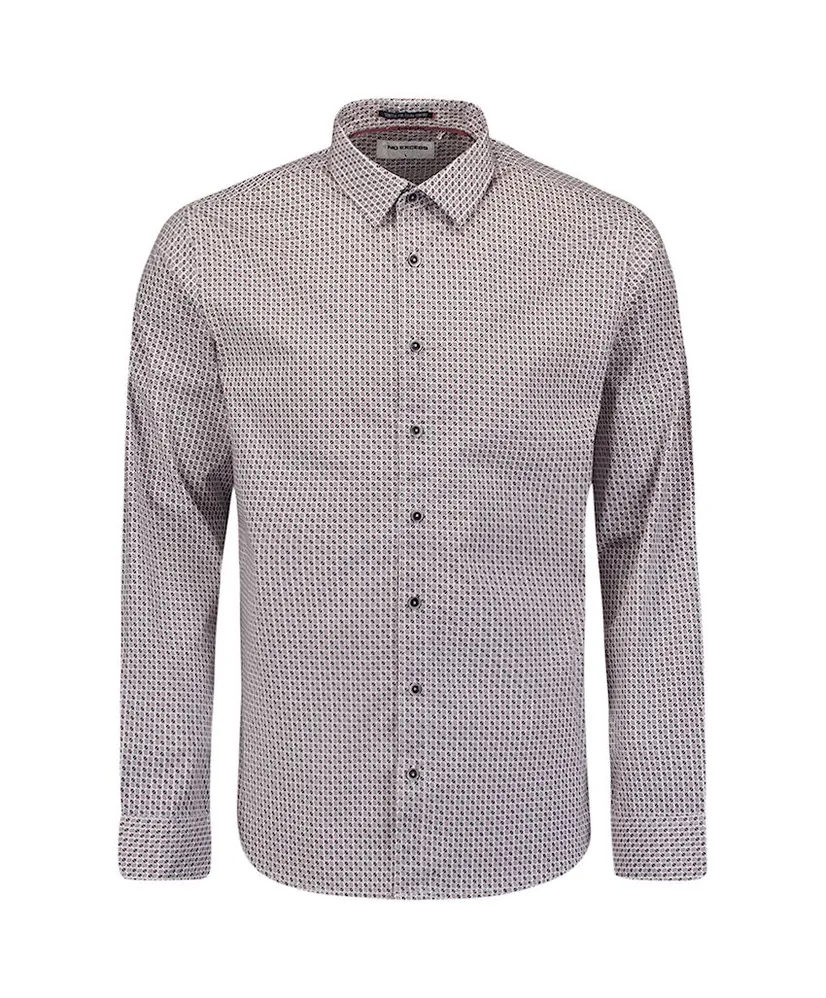No Excess Overhemd Allover Print Regular Fit