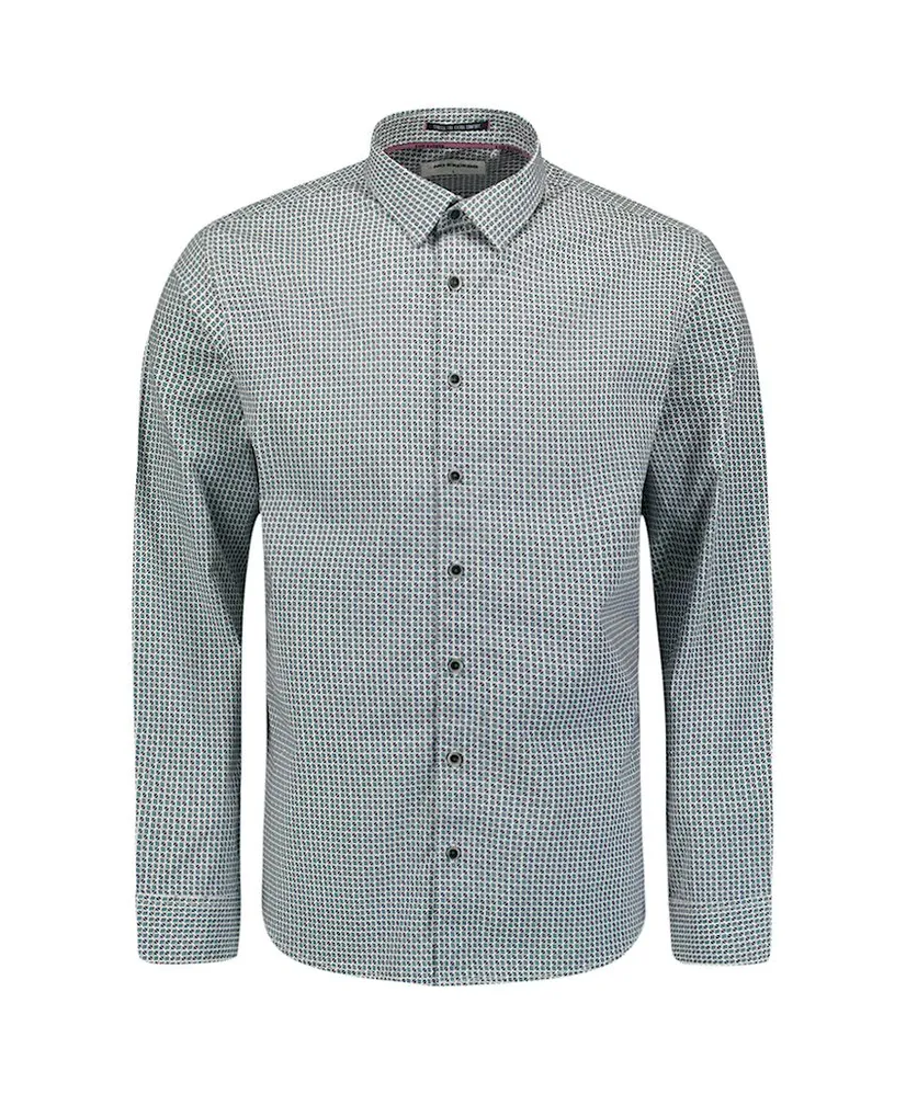 No Excess Overhemd Allover Print Regular Fit