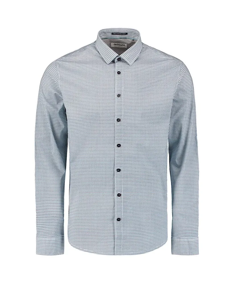 No Excess Overhemd Allover Print Regular Fit