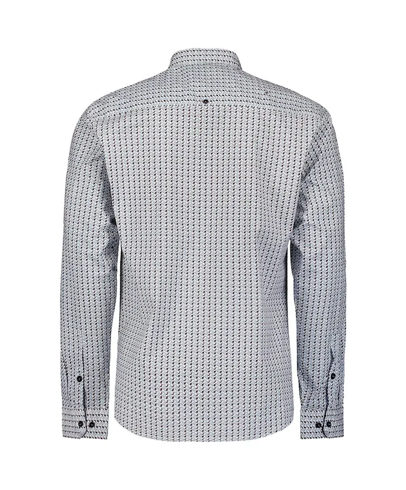 No Excess Overhemd Allover Print Regular Fit