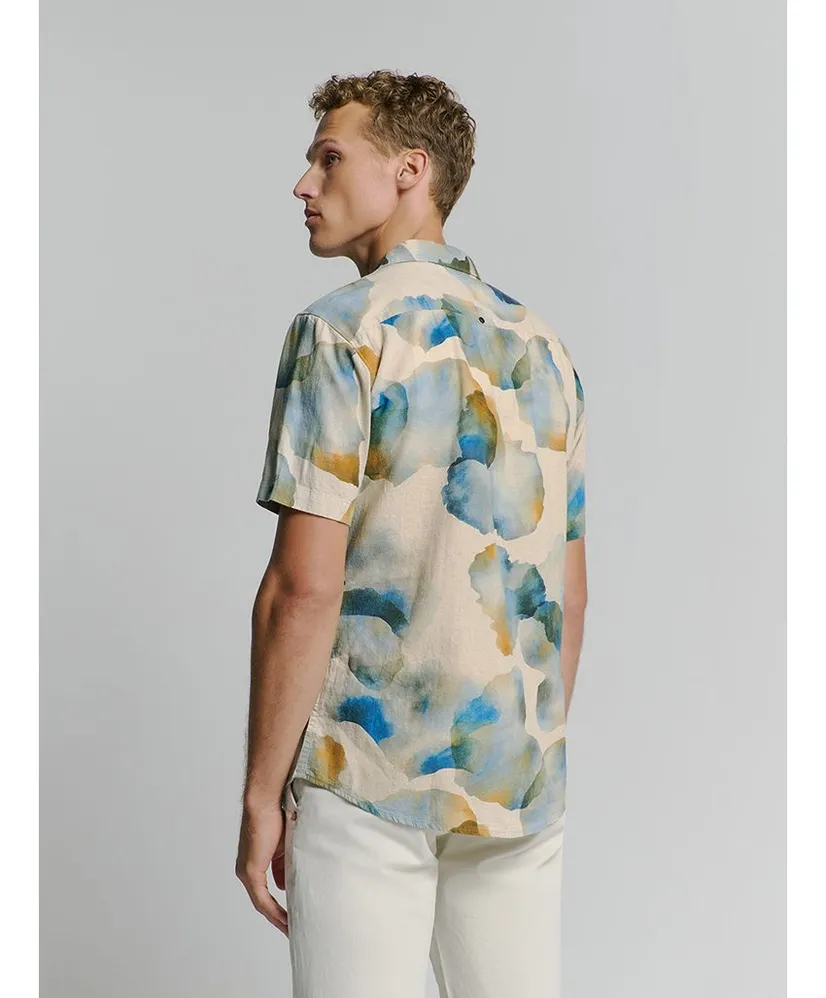 No Excess Overhemd Allover Print Regular Fit