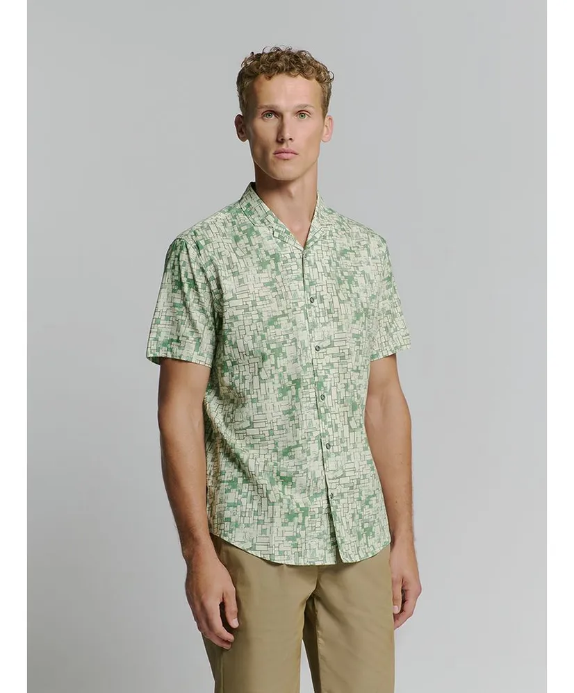 No Excess Overhemd Allover Print Regular Fit