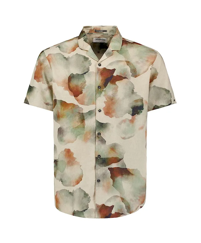 No Excess Overhemd Allover Print Regular Fit