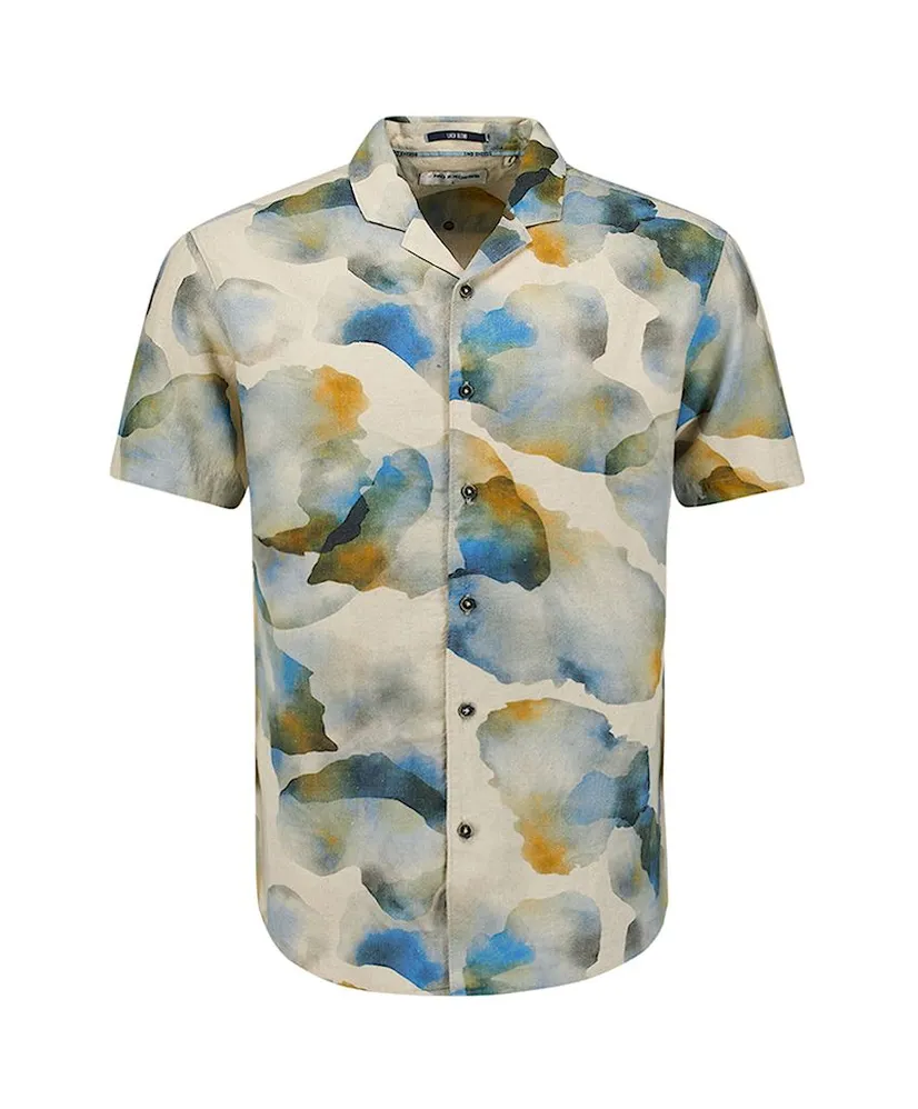 No Excess Overhemd Allover Print Regular Fit