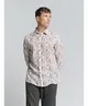 No Excess Overhemd Allover Print Regular Fit