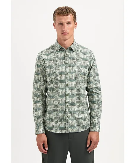 No Excess Overhemd Allover Print
