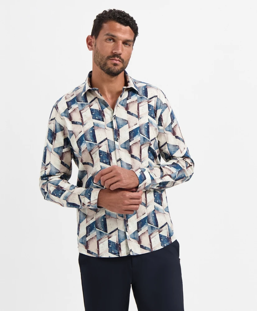 No Excess Overhemd Allover Print