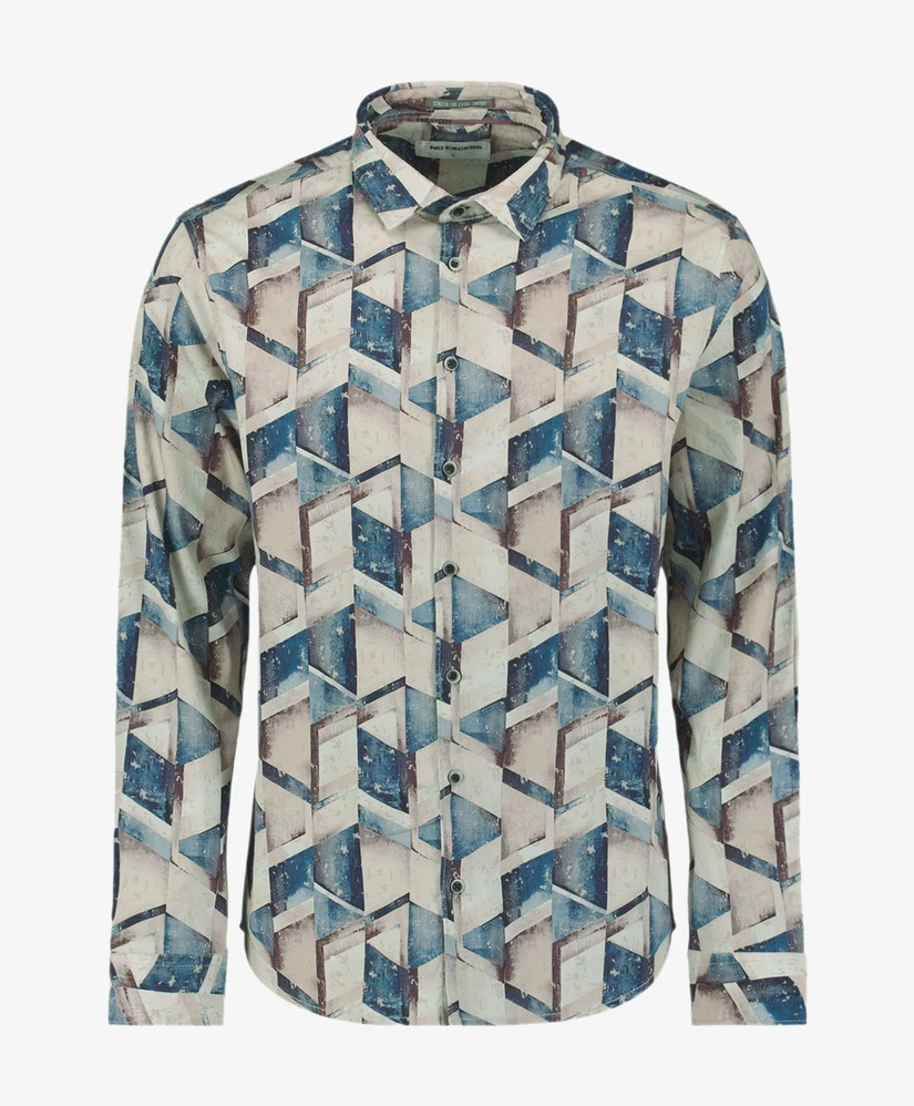 No Excess Overhemd Allover Print