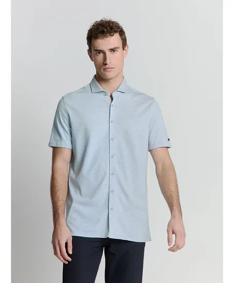 No Excess Overhemd Gemêleerd Regular Fit