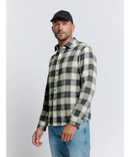 No Excess Overhemd Geruit Regular Fit