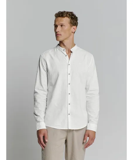 No Excess Overhemd Granddad Regular Fit