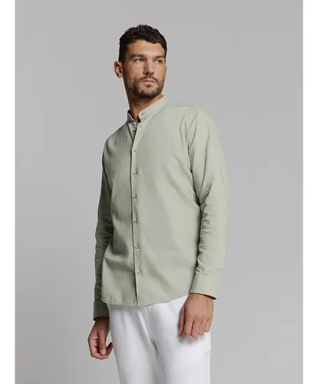 No Excess Overhemd Granddad Regular Fit