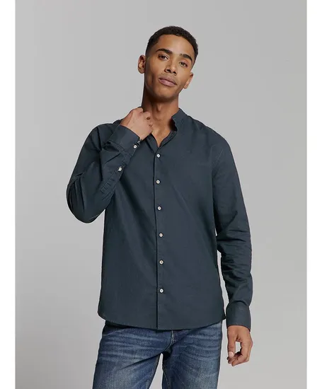 No Excess Overhemd Granddad Regular Fit