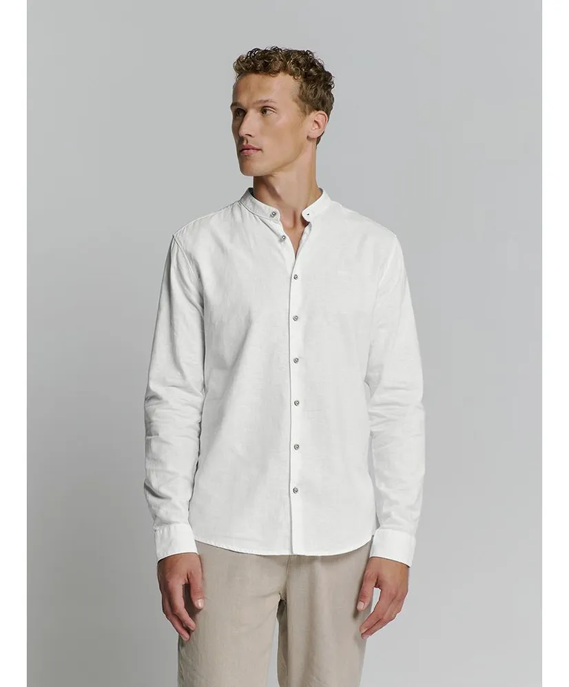 No Excess Overhemd Granddad Regular Fit