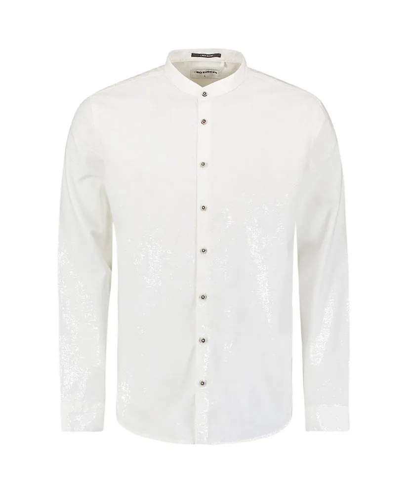 No Excess Overhemd Granddad Regular Fit