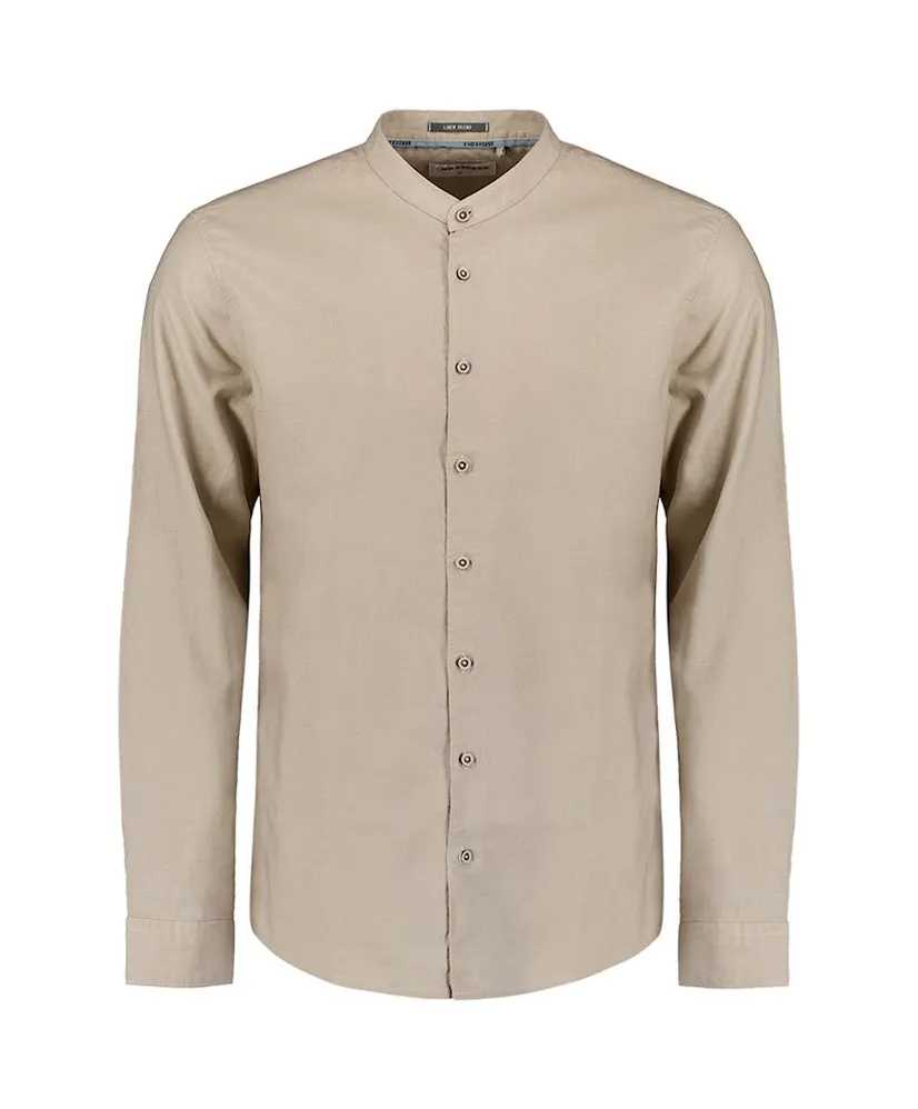 No Excess Overhemd Granddad Regular Fit