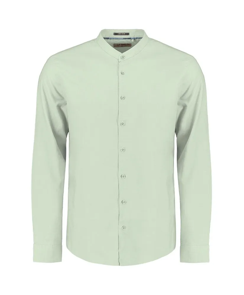 No Excess Overhemd Granddad Regular Fit