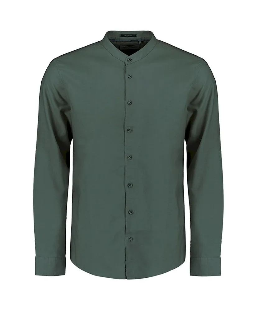 No Excess Overhemd Granddad Regular Fit