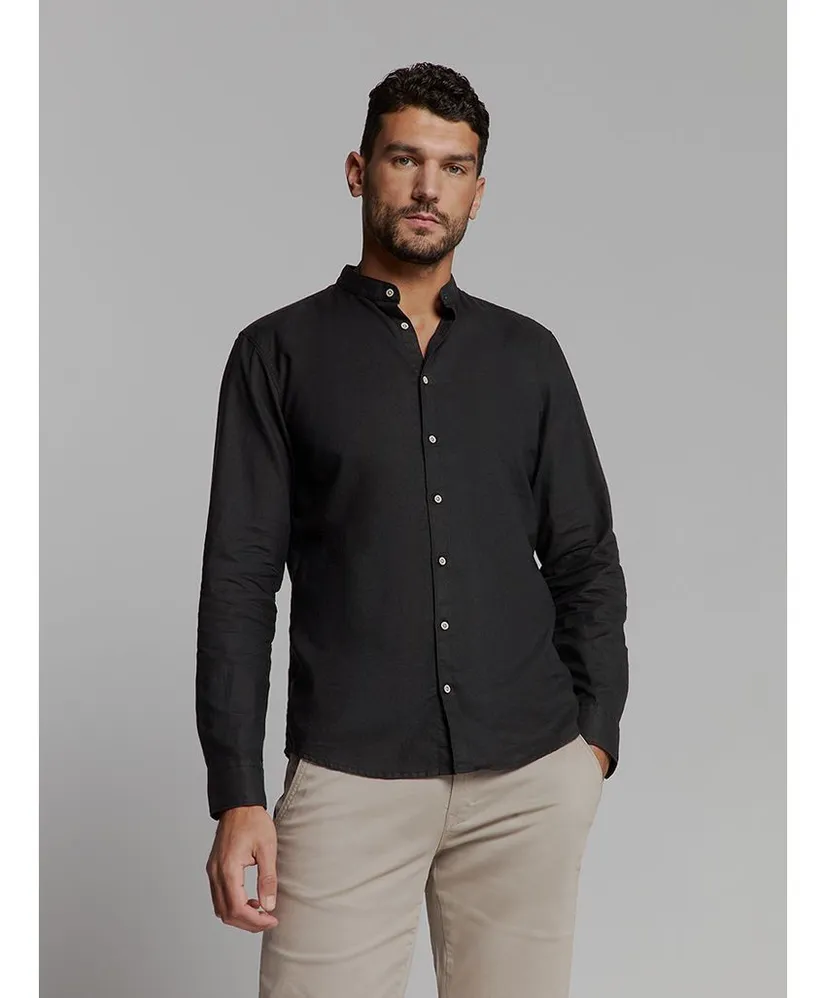 No Excess Overhemd Granddad Regular Fit