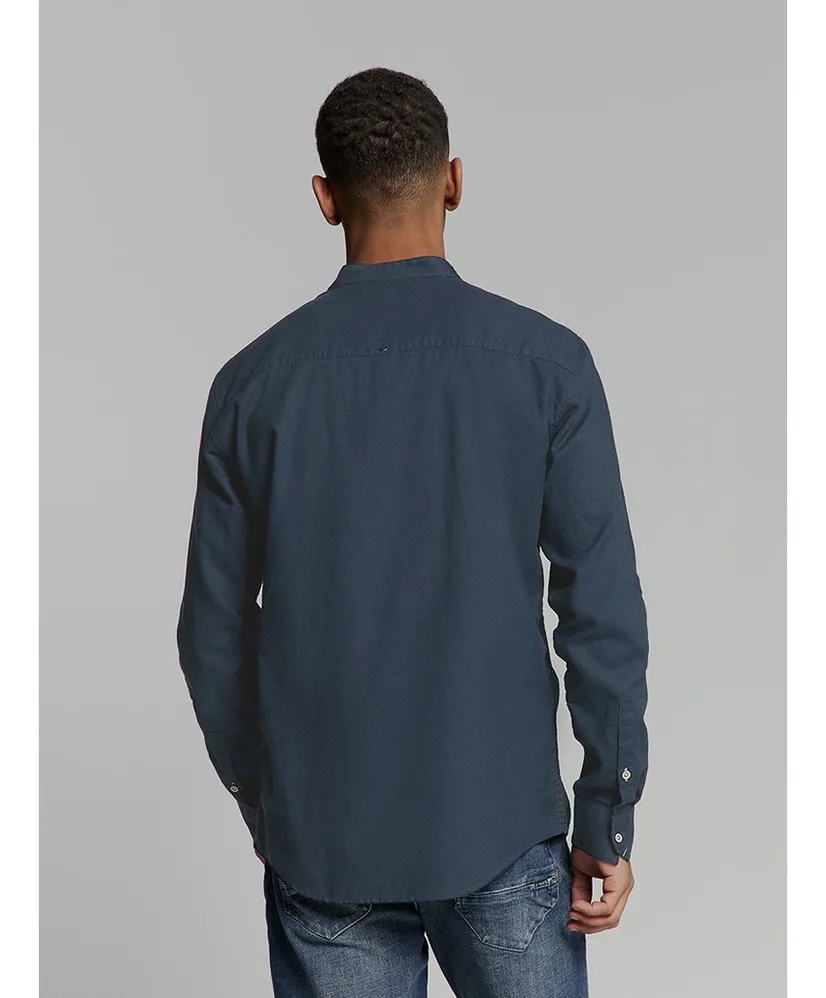 No Excess Overhemd Granddad Regular Fit