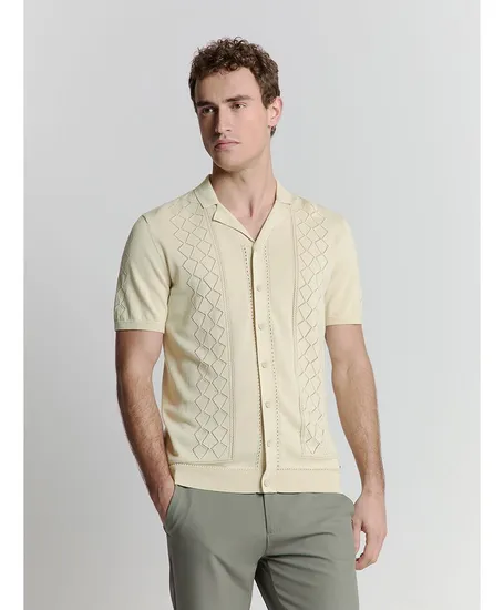 No Excess Overhemd Jaqcuard Regular Fit