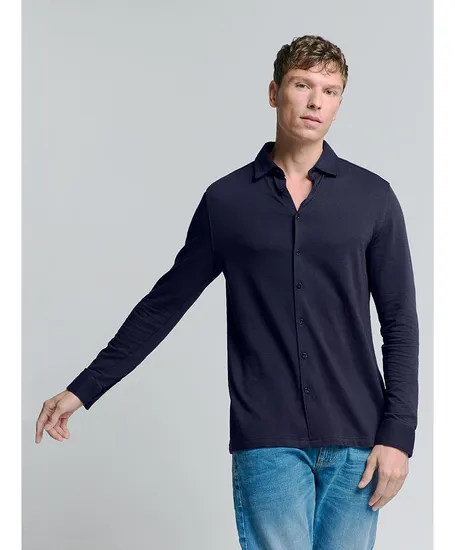 No Excess Overhemd Jersey Regular Fit