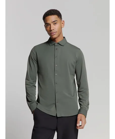 No Excess Overhemd Jersey Travel Regular Fit