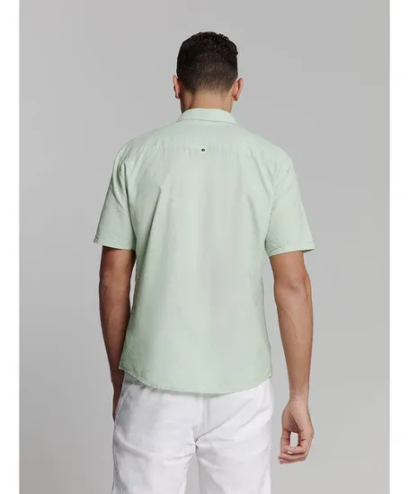 No Excess Overhemd Solid Linnen Regular Fit