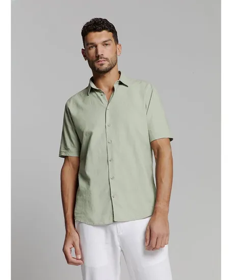No Excess Overhemd Solid Linnen Regular Fit