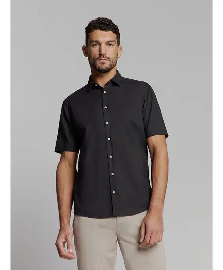 No Excess Overhemd Solid Linnen Regular Fit