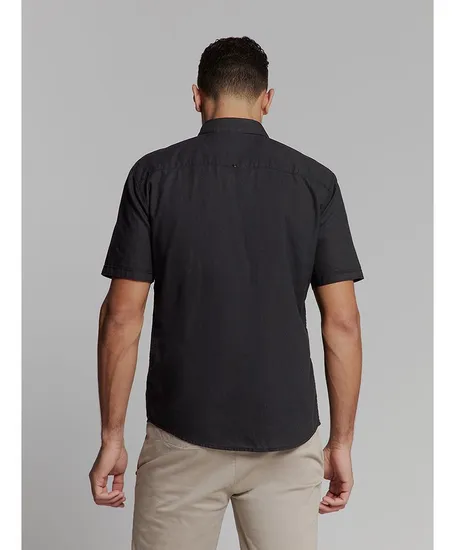 No Excess Overhemd Solid Linnen Regular Fit