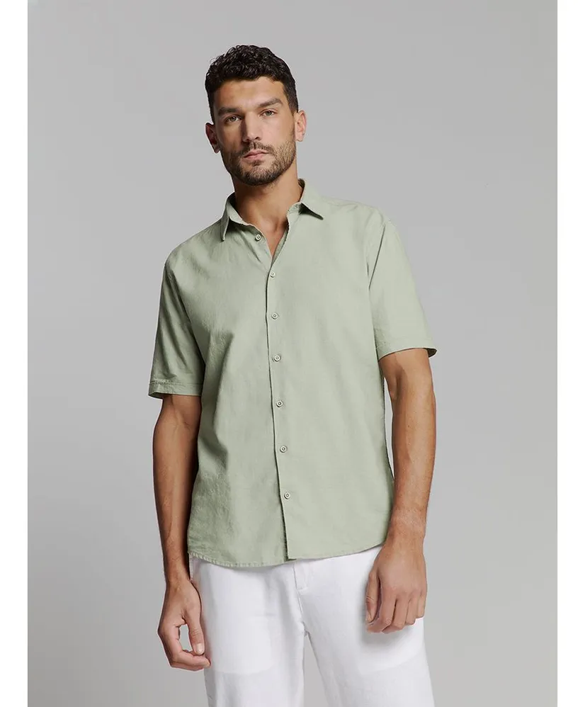 No Excess Overhemd Solid Linnen Regular Fit