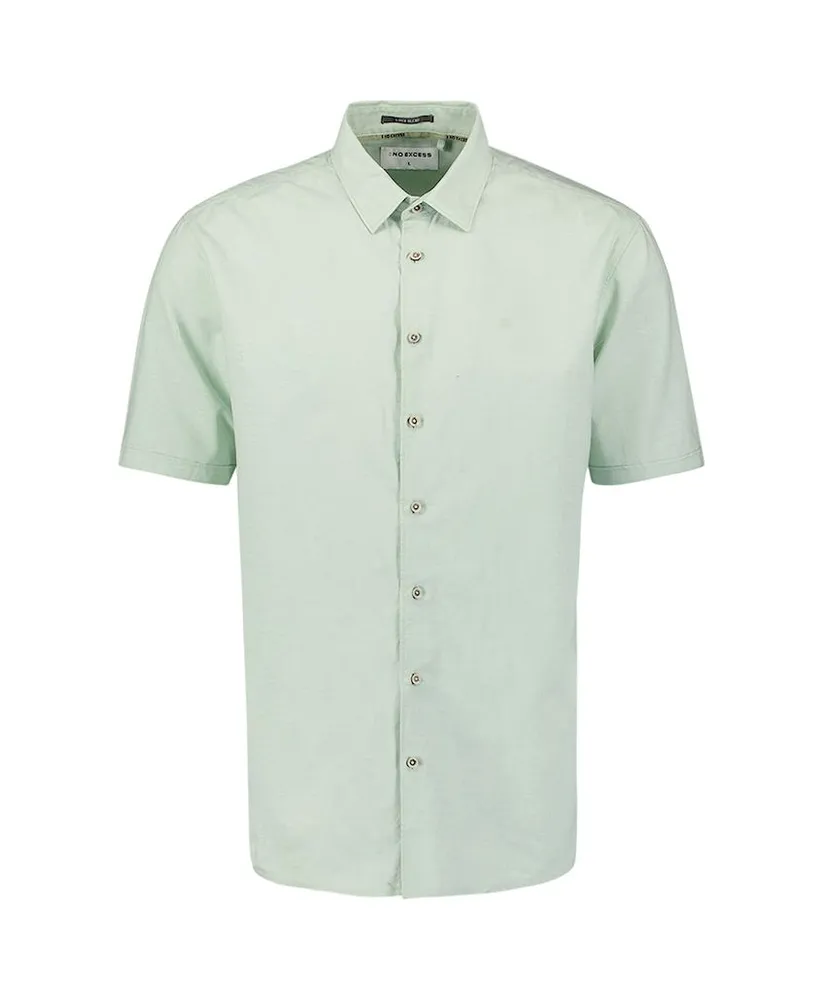 No Excess Overhemd Solid Linnen Regular Fit