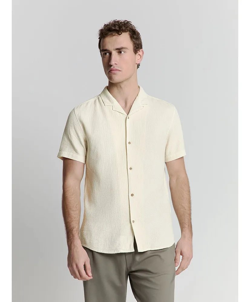 No Excess Overhemd Structure Regular Fit