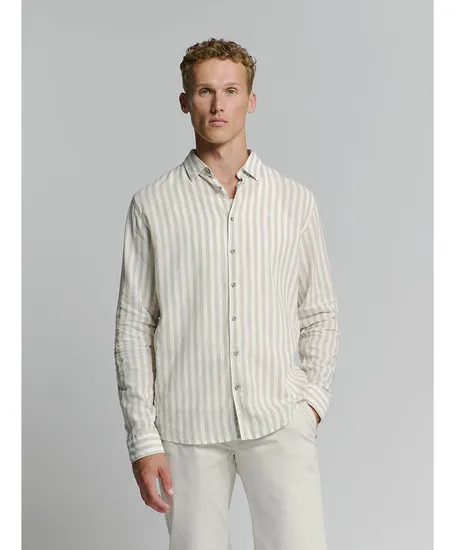 No Excess Overhemd Vertical Big Stripes