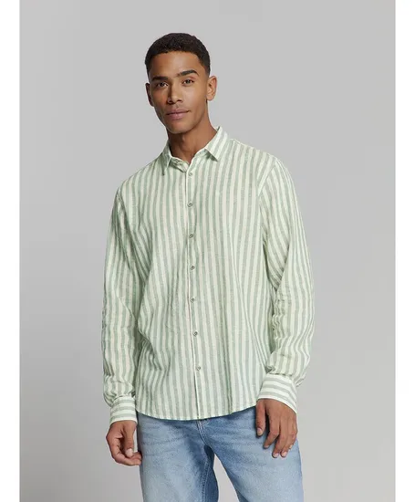 No Excess Overhemd Vertical Big Stripes