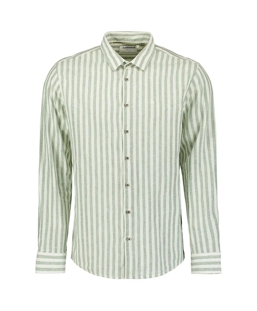 No Excess Overhemd Vertical Big Stripes