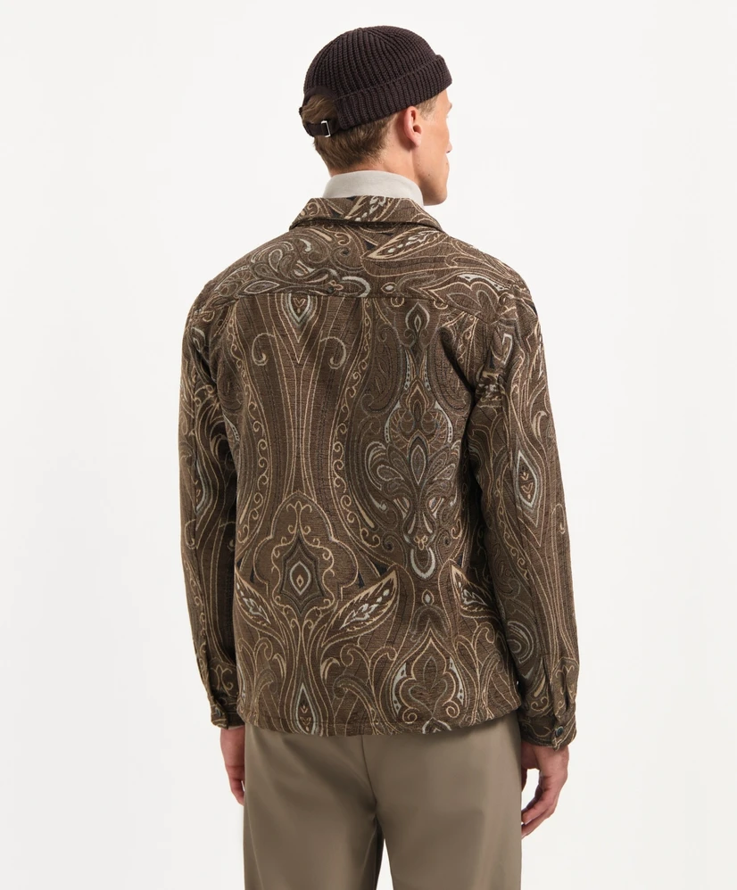No Excess Overshirt Fancy Jacquard