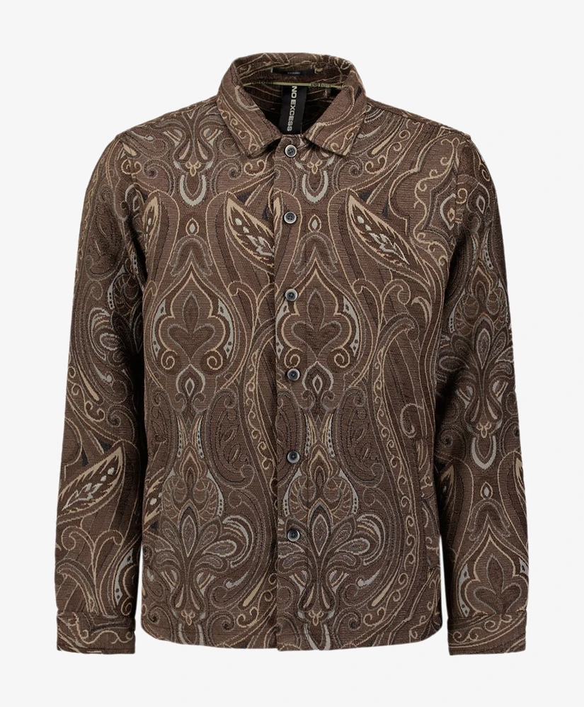 No Excess Overshirt Fancy Jacquard