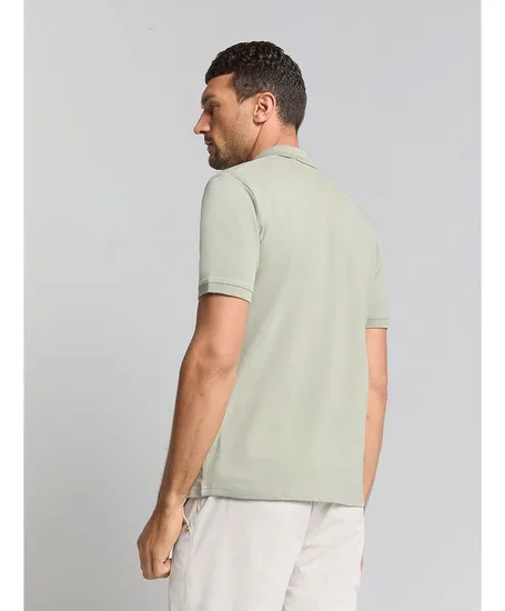 No Excess Polo Pique Solid Stretch