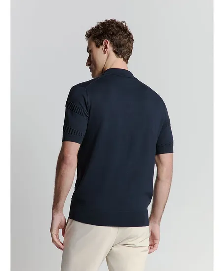No Excess Polo Relief Knit