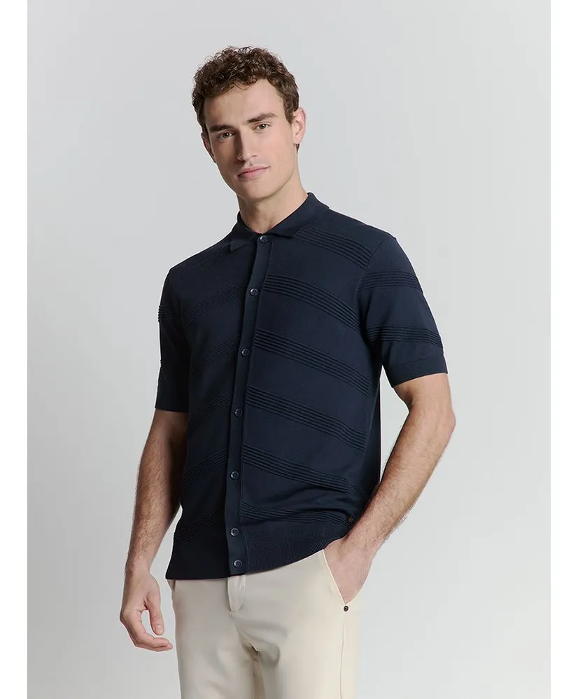 No Excess Polo Relief Knit