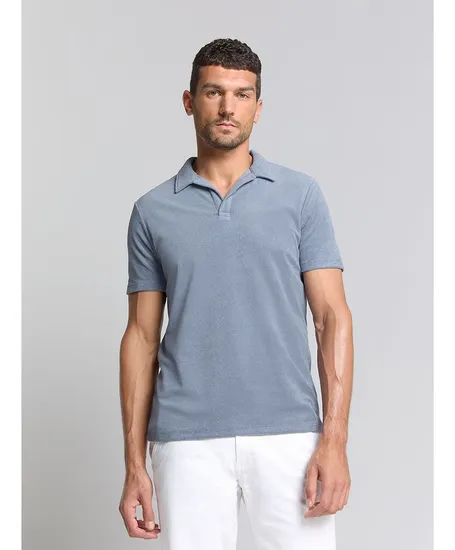No Excess Polo Revers Solid Terry Knit