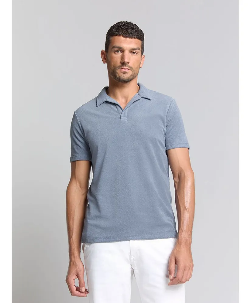 No Excess Polo Revers Solid Terry Knit