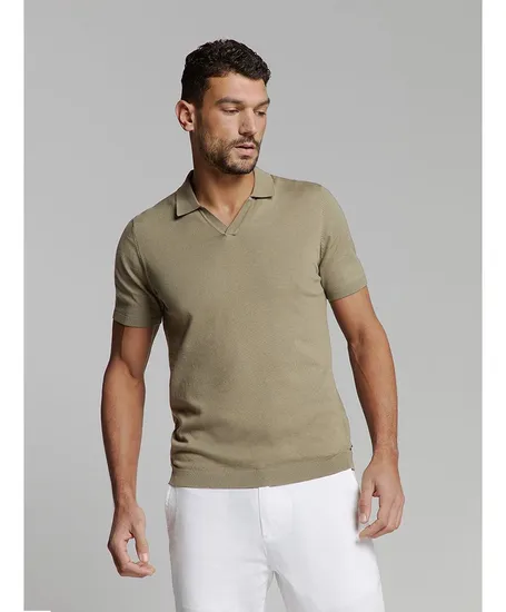 No Excess Polo Solid Knit