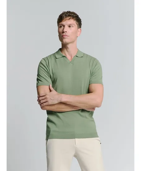 No Excess Polo Solid Knit
