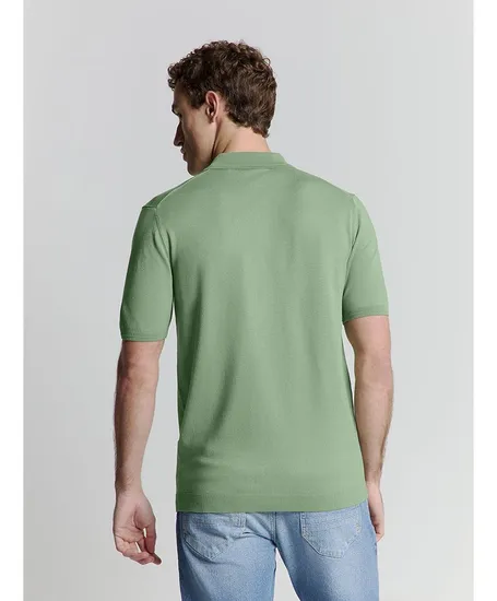 No Excess Polo Solid Zip