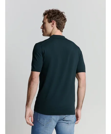No Excess Polo Solid Zip